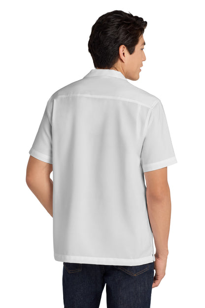 Silver Port Authority Short Sleeve Performance Staff Shirt W400