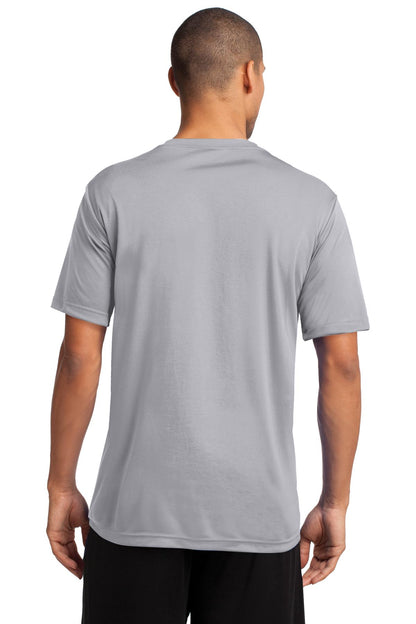 Silver Port & Co Performance Tee. PC380 plain