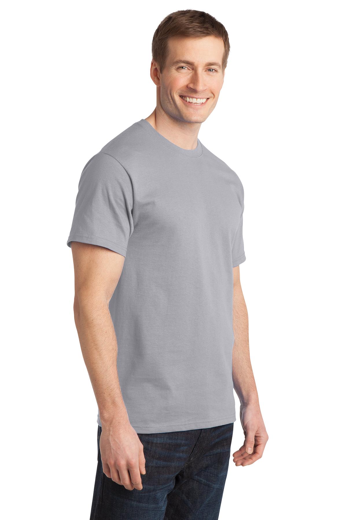 Silver Port & Co Ring Spun Cotton Tee. PC150 plain
