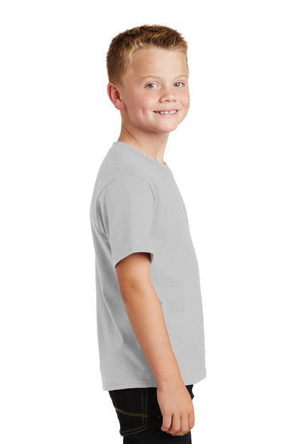 Silver Port & Co Youth Fan Favorite Tee. PC450Y plain