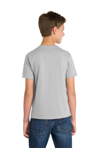 Silver Port & Co Youth Fan Favorite Tee. PC450Y plain