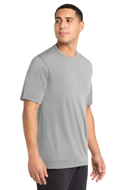 Silver Sport-Tek PosiCharge Competitor Cotton Touch Tee. ST450 plain