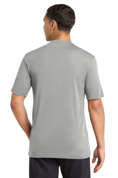 Silver Sport-Tek PosiCharge Competitor Cotton Touch Tee. ST450 plain