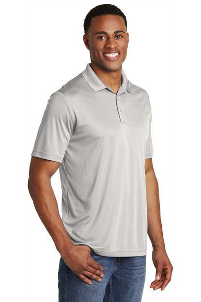 Silver Sport-Tek PosiCharge Competitor Polo. ST550 plain