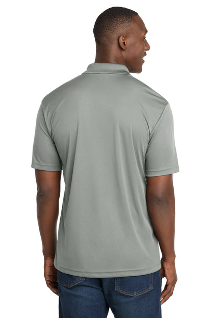 Silver Sport-Tek PosiCharge Competitor Polo. ST550 plain