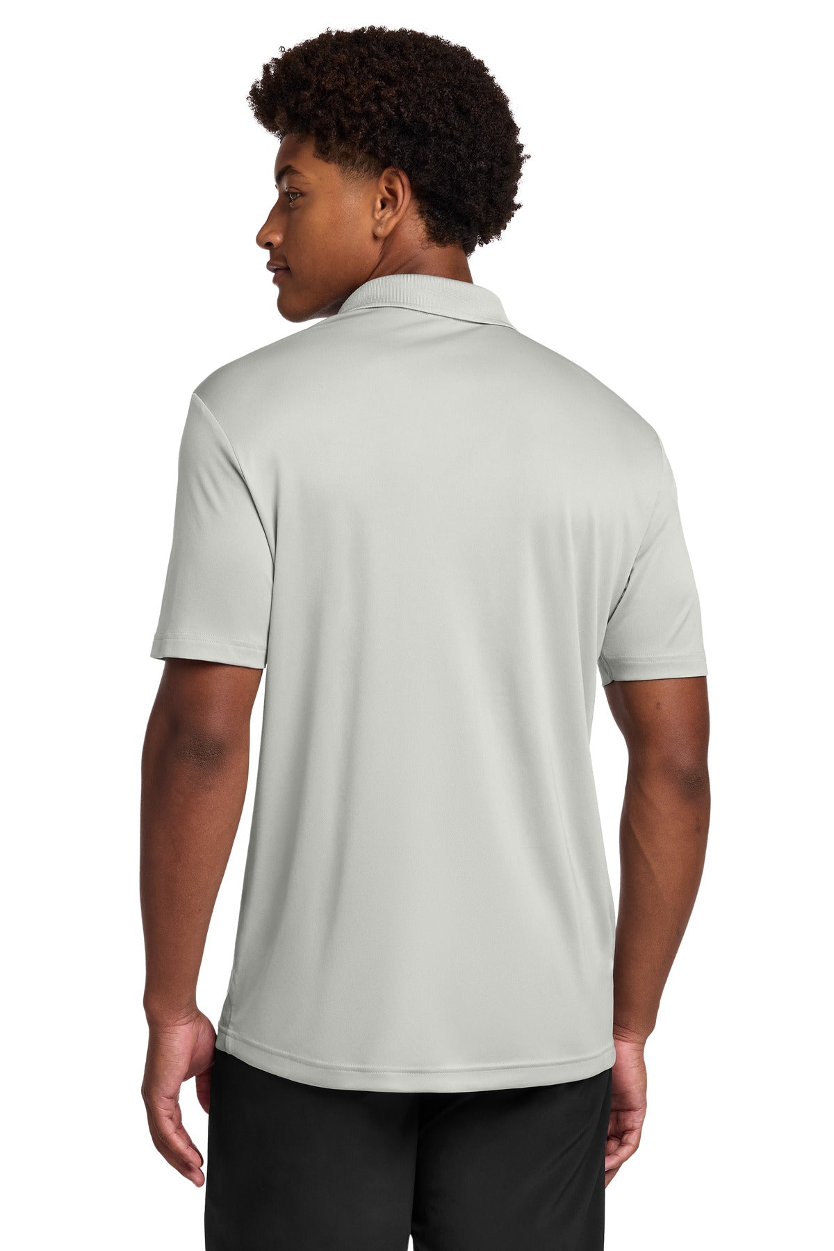 Silver Sport-Tek PosiCharge Re-Compete Polo ST725 plain