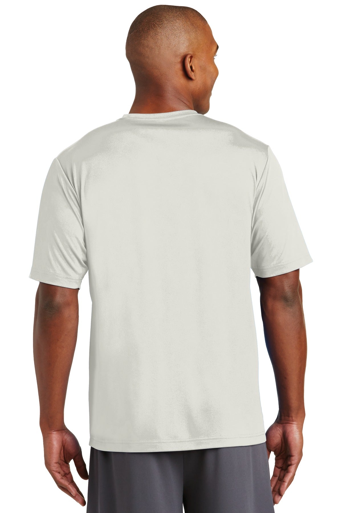 Silver Sport-Tek PosiCharge Tough Tee . ST320 plain
