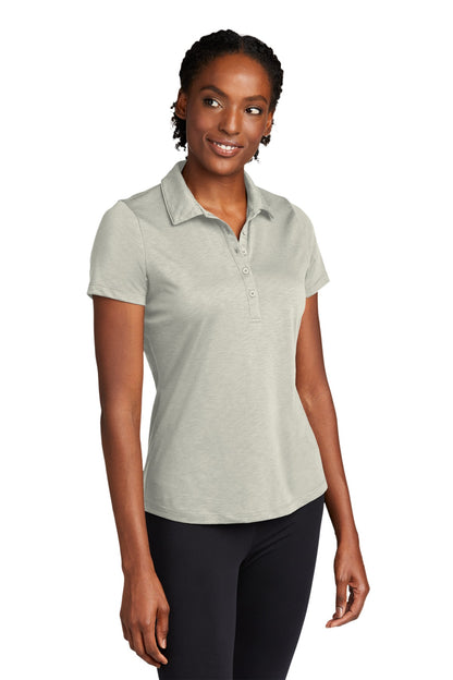Silver Sport-Tek Women's PosiCharge Strive Polo. LST530 plain