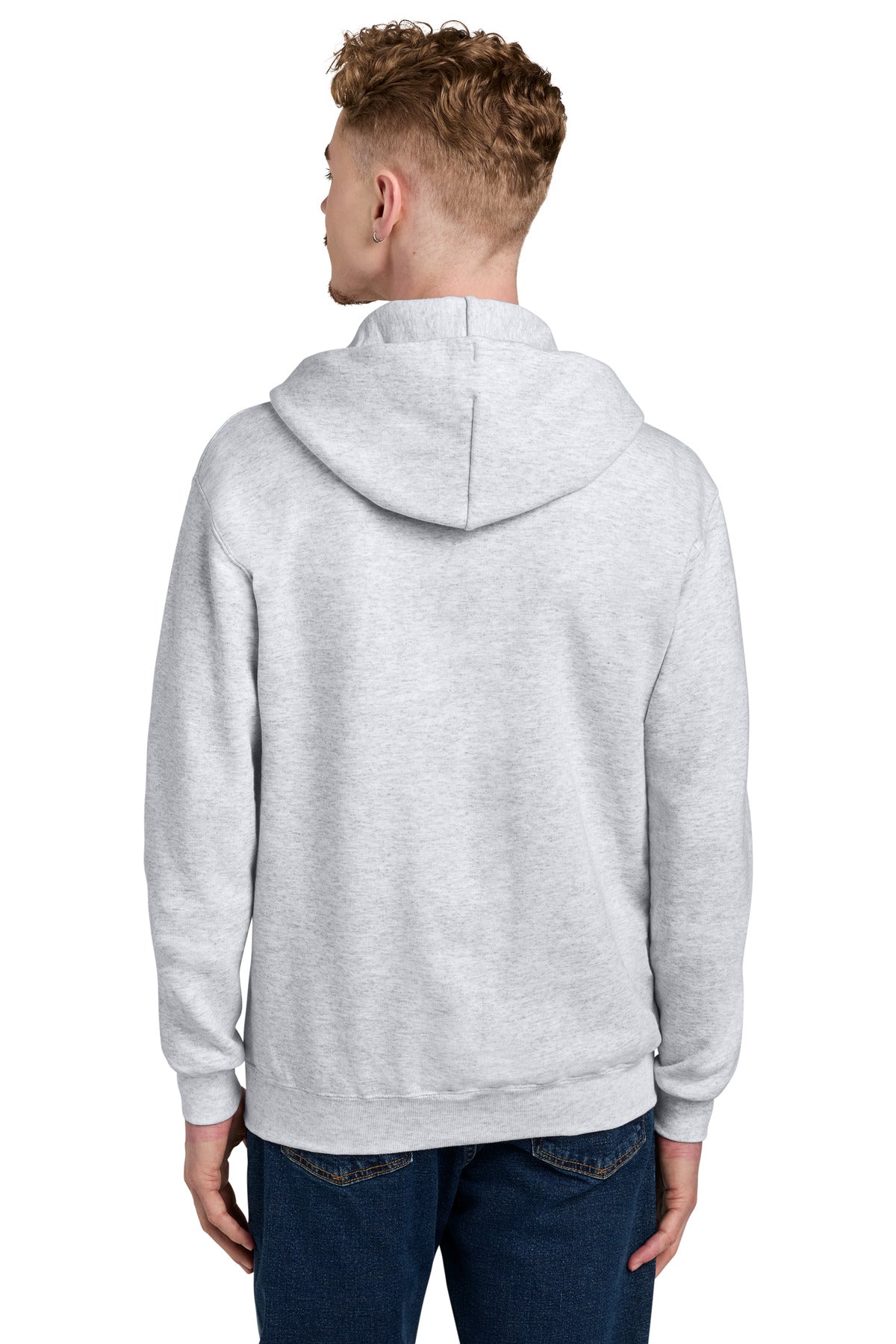 SilverGrey Champion Powerblend Full-Zip Hoodie. S800