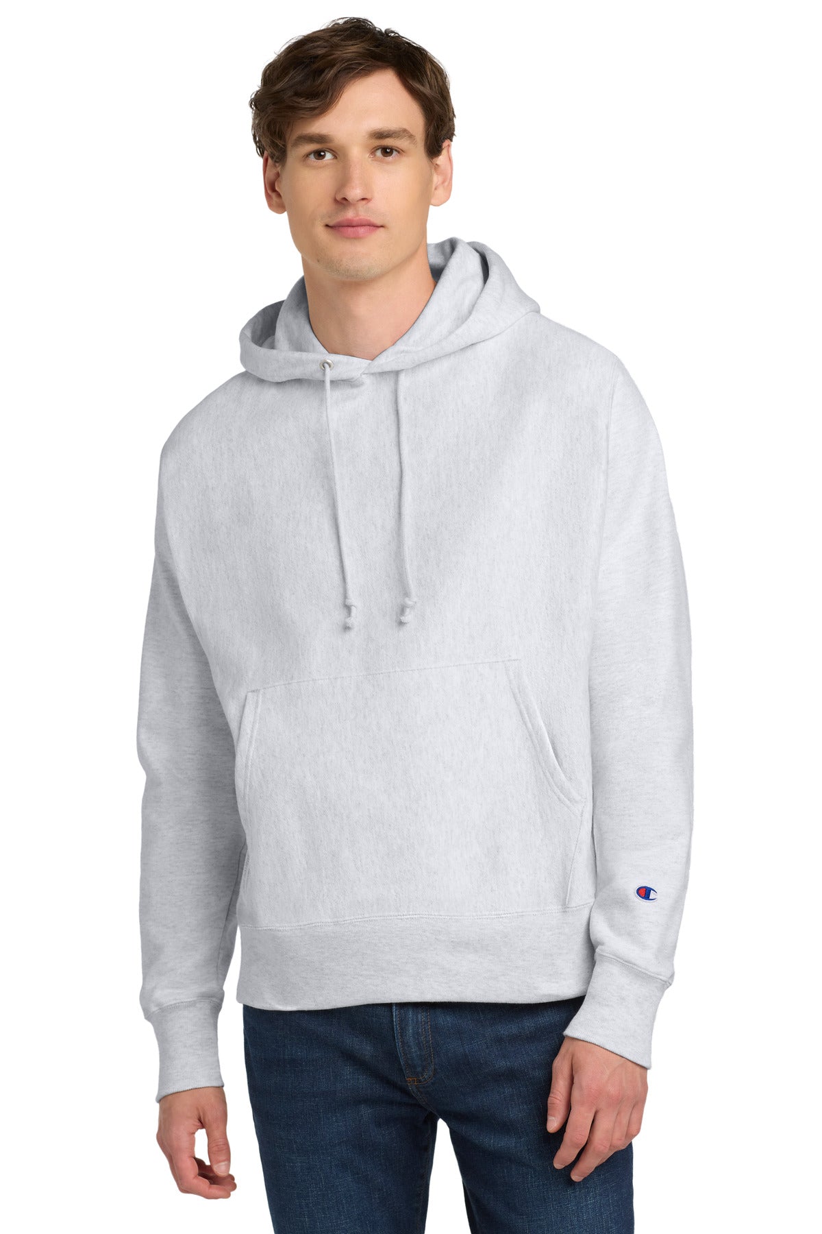SilverGrey Champion Reverse Weave Hooded Sweatshirt S101