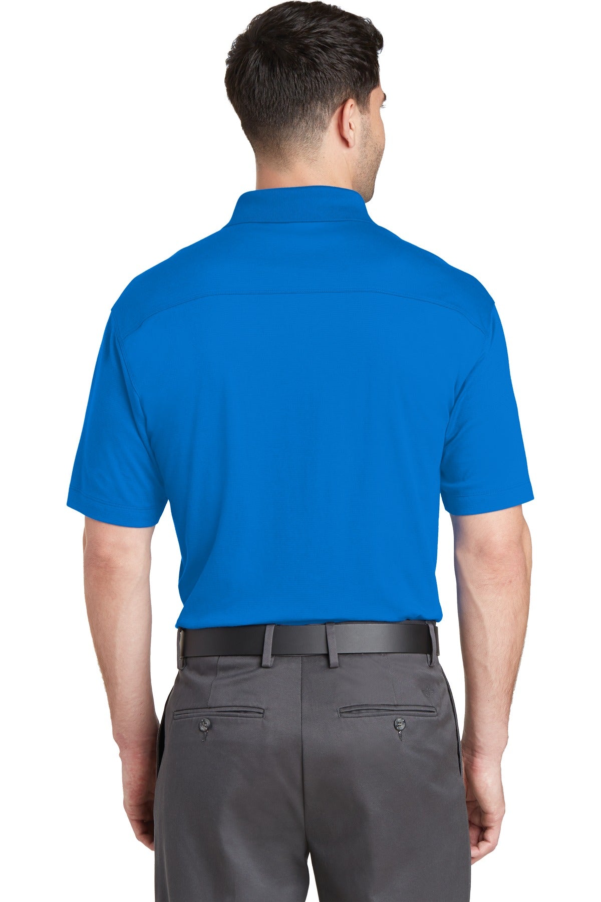 Skydiver Blue Port Authority Rapid Dry Mesh Polo. K573 plain