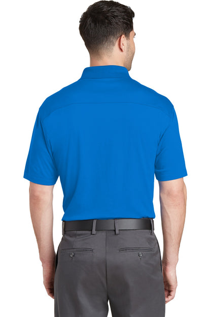 Skydiver Blue Port Authority Rapid Dry Mesh Polo. K573 plain