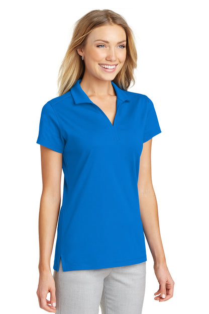 Skydiver Blue Port Authority Women's Rapid Dry Mesh Polo. L573 plain