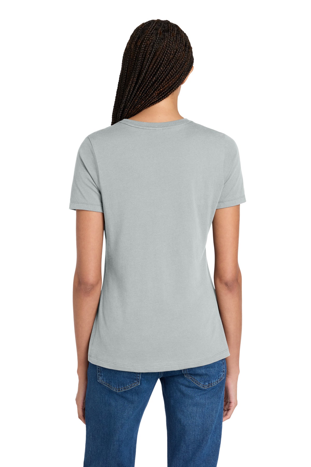 SldAthGrey BELLA+CANVAS Women's Relaxed Jersey Short Sleeve Tee. BC6400 plain