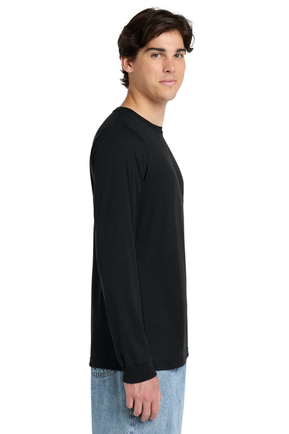 SldBlkTB BELLA+CANVAS Unisex Triblend Long Sleeve Tee BC3513 plain