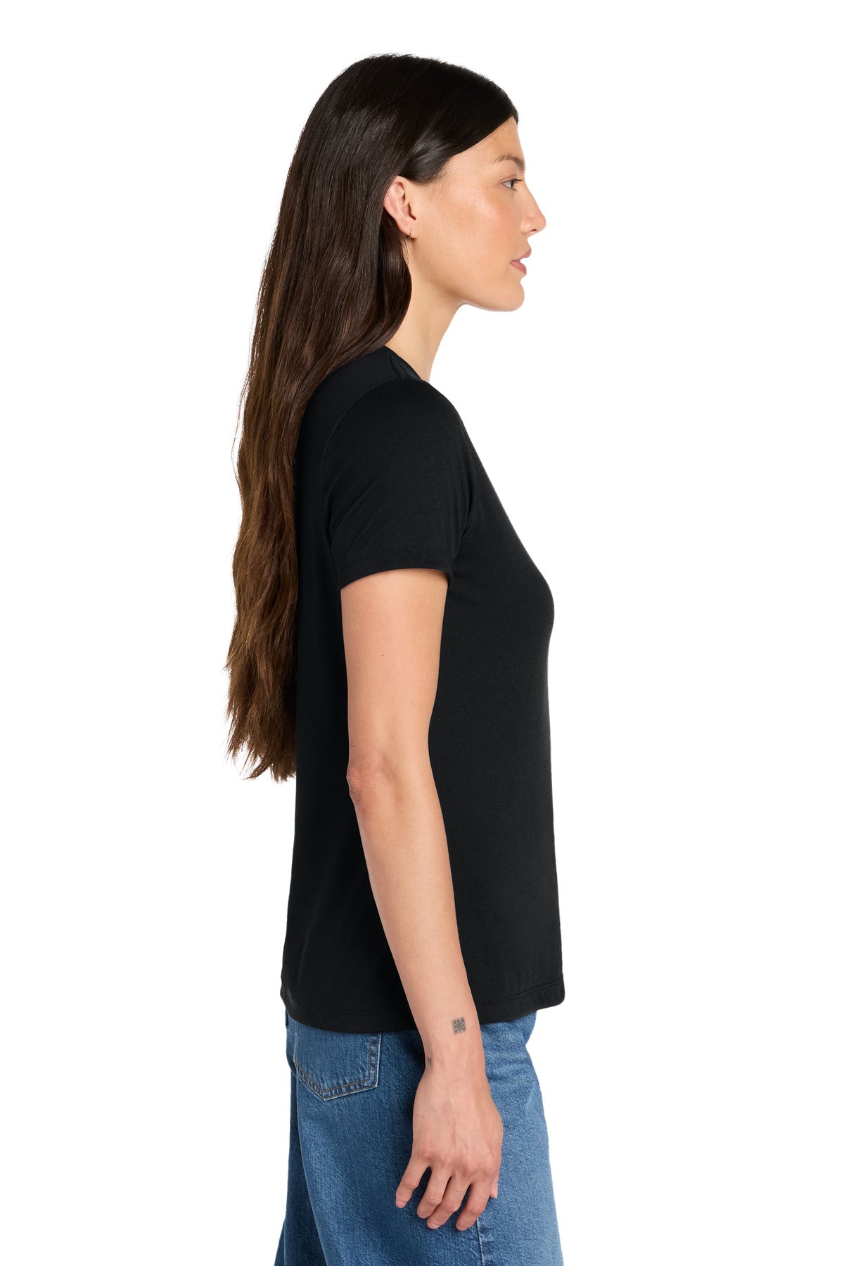 SldBlkTB BELLA+CANVAS Women's Relaxed Triblend Tee BC6413 plain