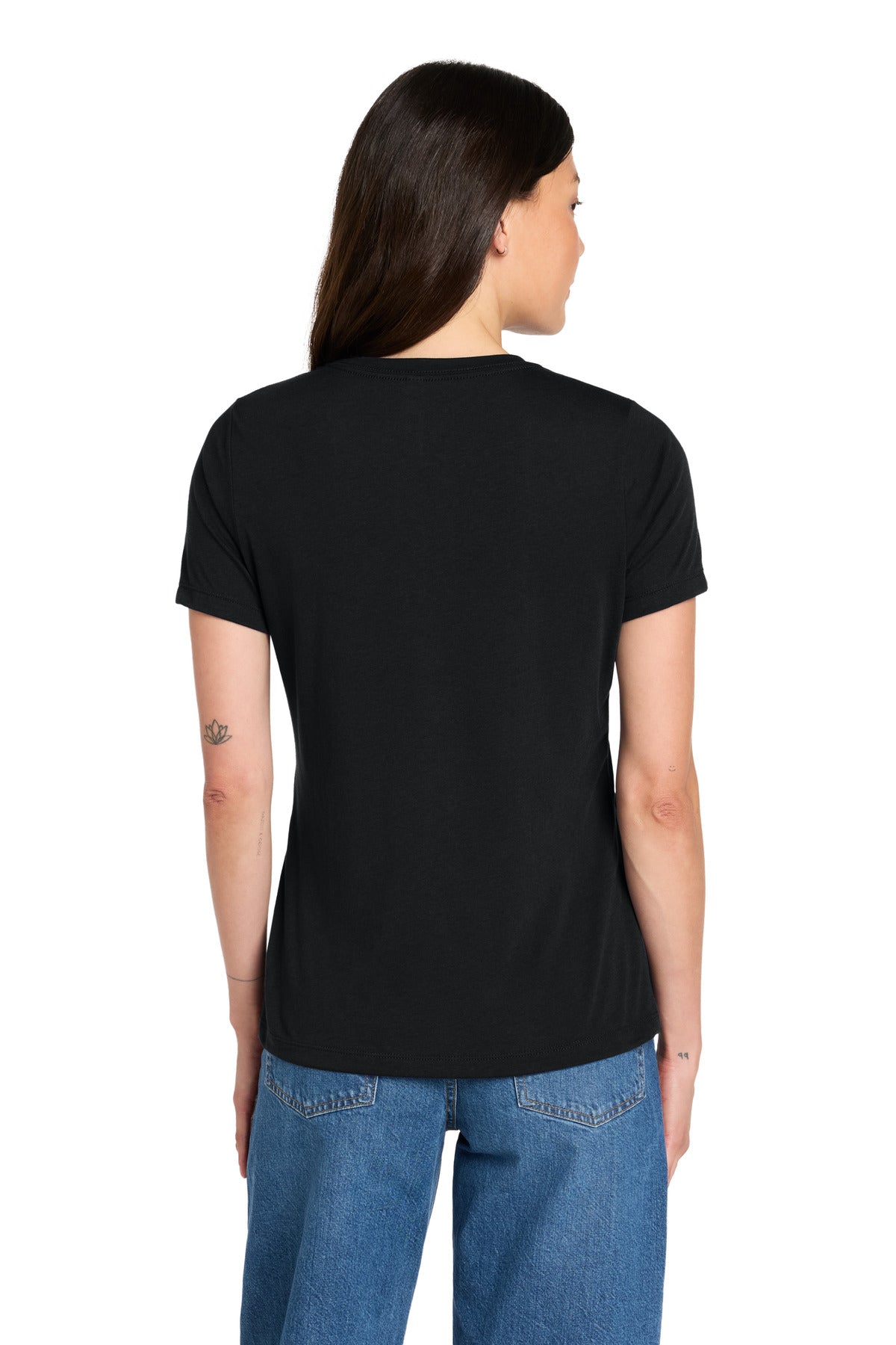 SldBlkTB BELLA+CANVAS Women's Relaxed Triblend Tee BC6413 plain