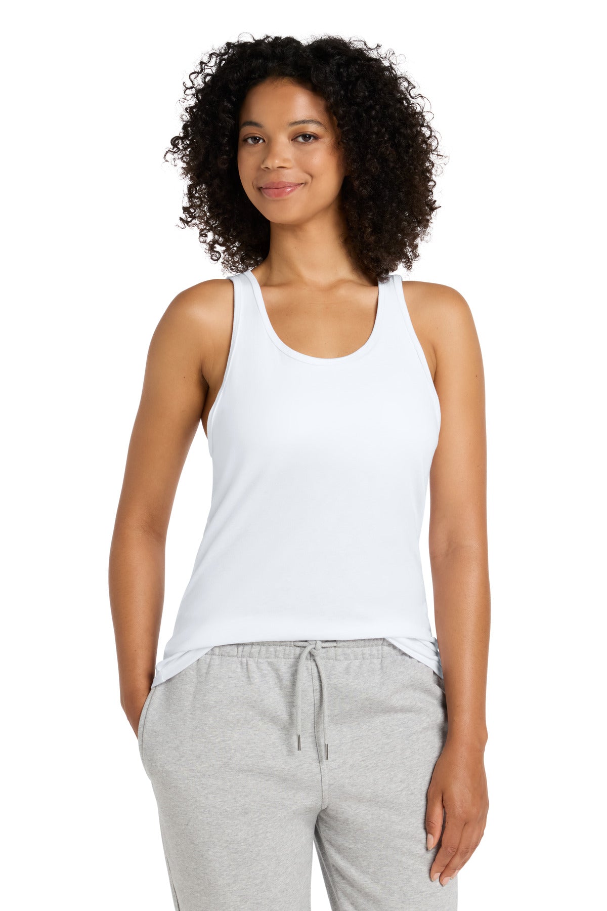 SldWhBlend BELLA+CANVAS Unisex Heather CVC Tank BC3480CVC