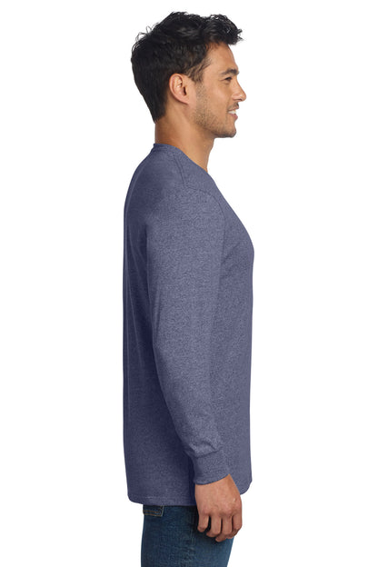 SlvgdNvyHt Allmade Unisex Long Sleeve Recycled Blend Tee AL6204 plain