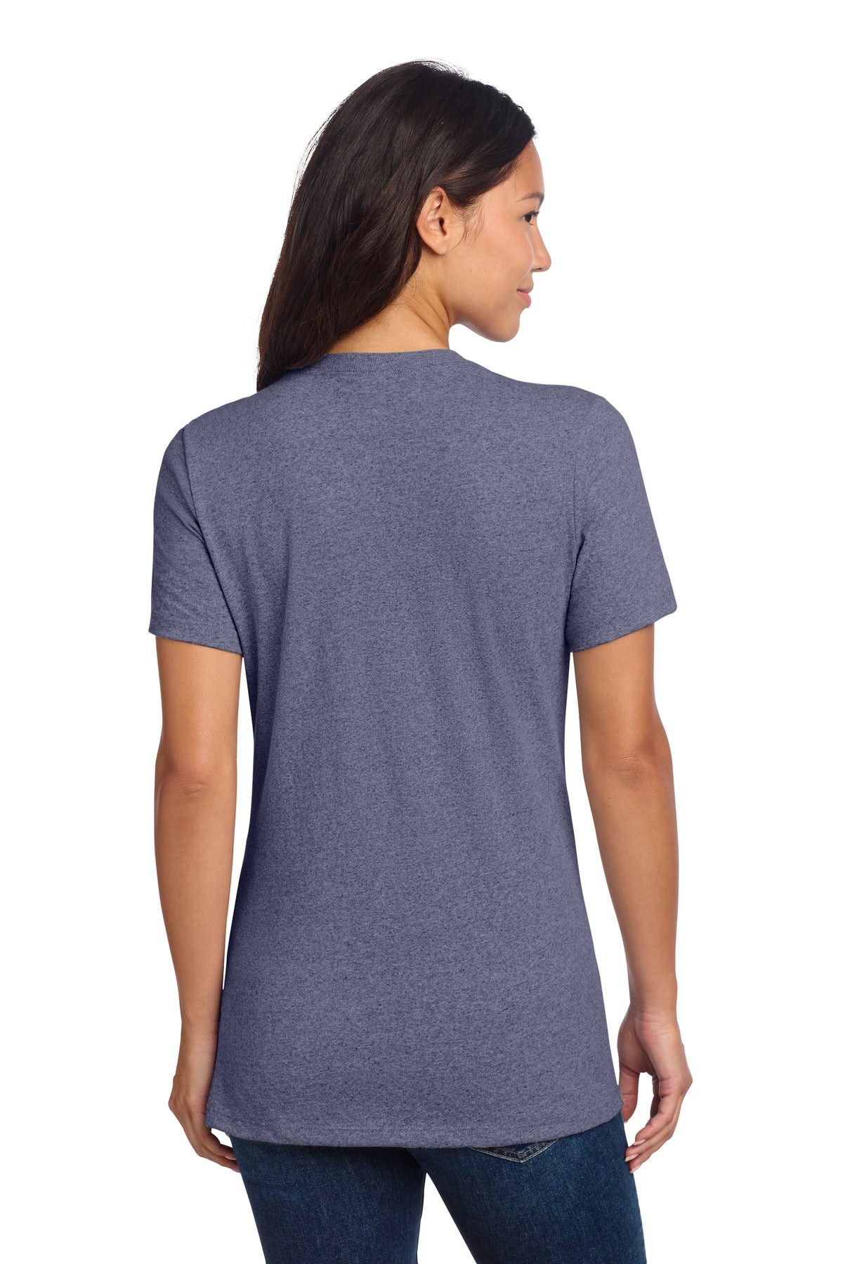 SlvgdNvyHt Allmade Women's Recycled Blend V-Neck Tee AL2303 plain