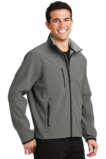 Smk Gry/Chrome Port Authority Glacier Soft Shell Jacket. J790 plain
