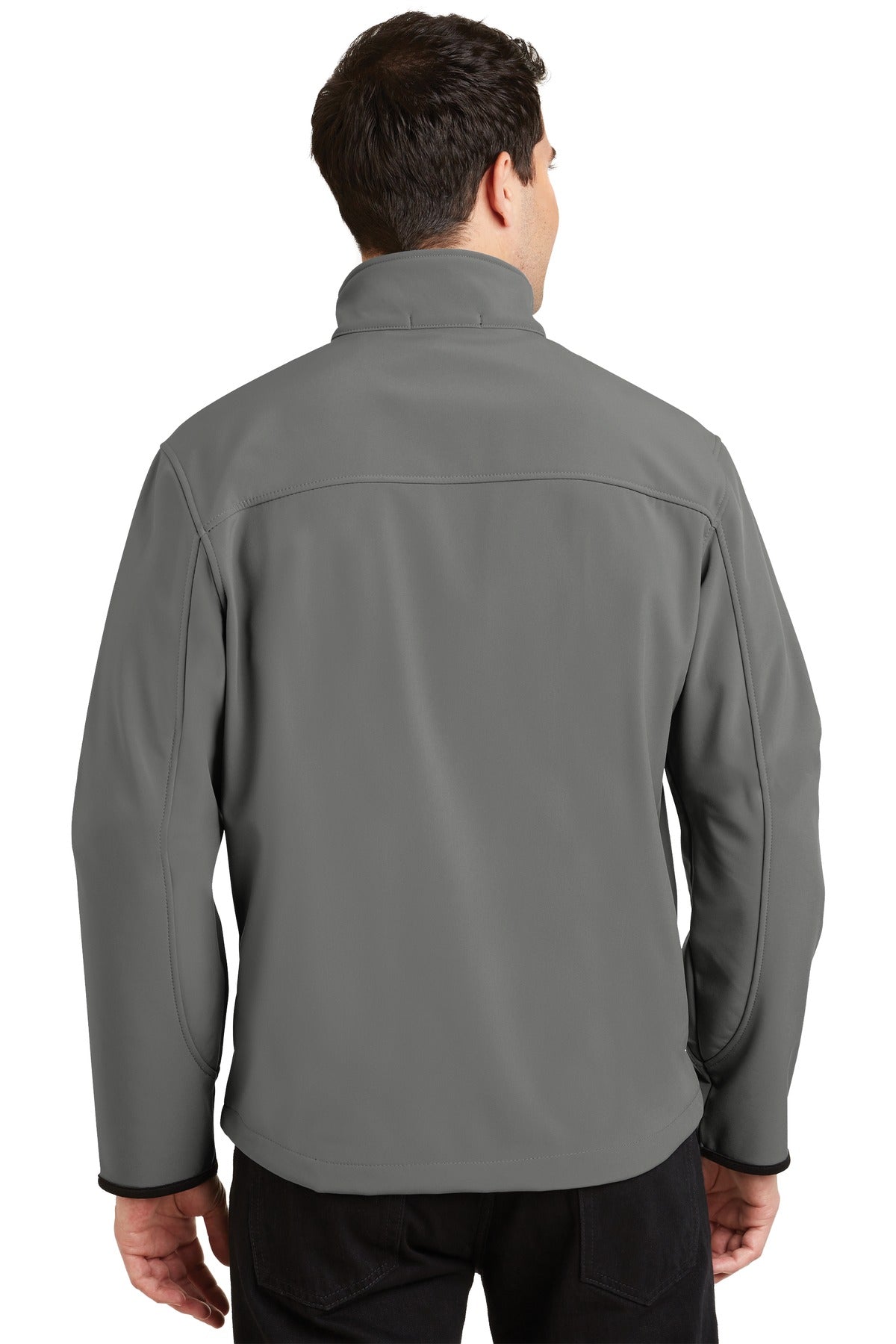 Smk Gry/Chrome Port Authority Glacier Soft Shell Jacket. J790 plain