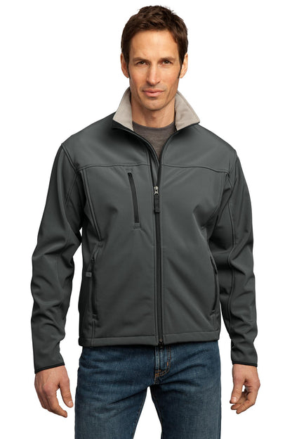 Smoke Grey/Chm Port Authority Tall Glacier Soft Shell Jacket. TLJ790 plain