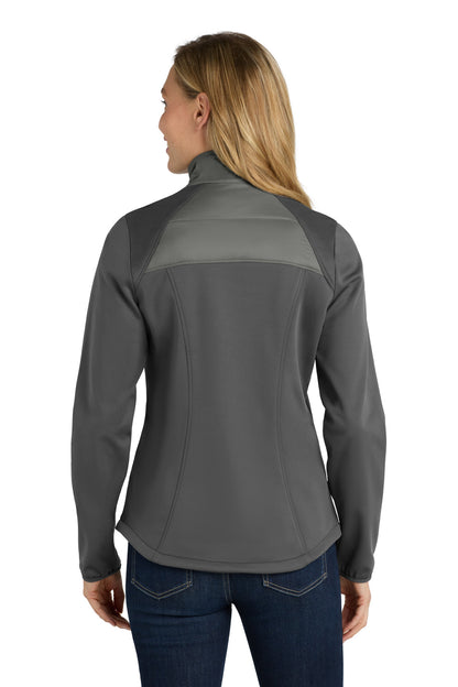 Smoke Gy/Gy St Port Authority Women's Hybrid Soft Shell Jacket. L787 plain