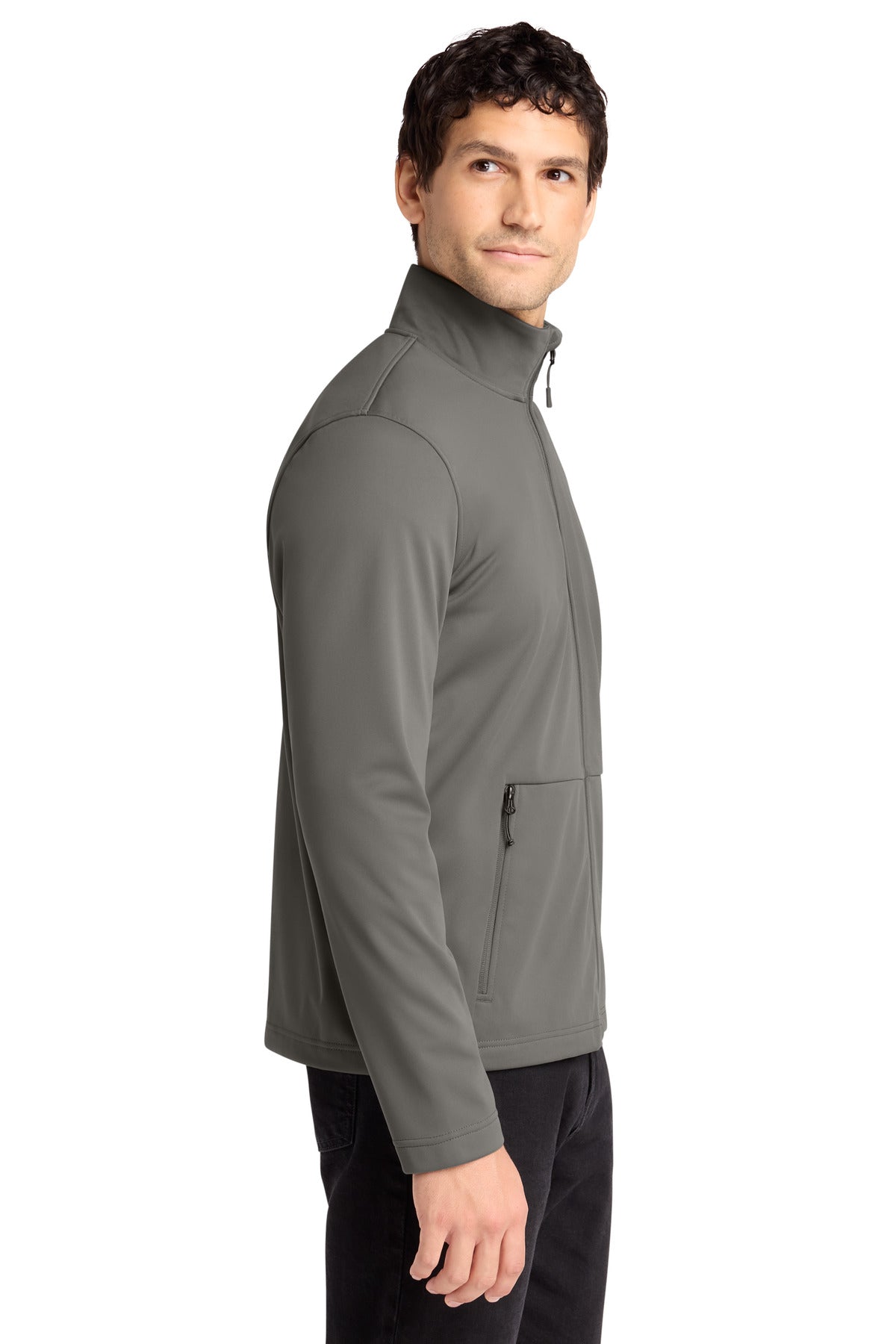 SmokeGrey Port Authority Flexshell Jacket J617 plain