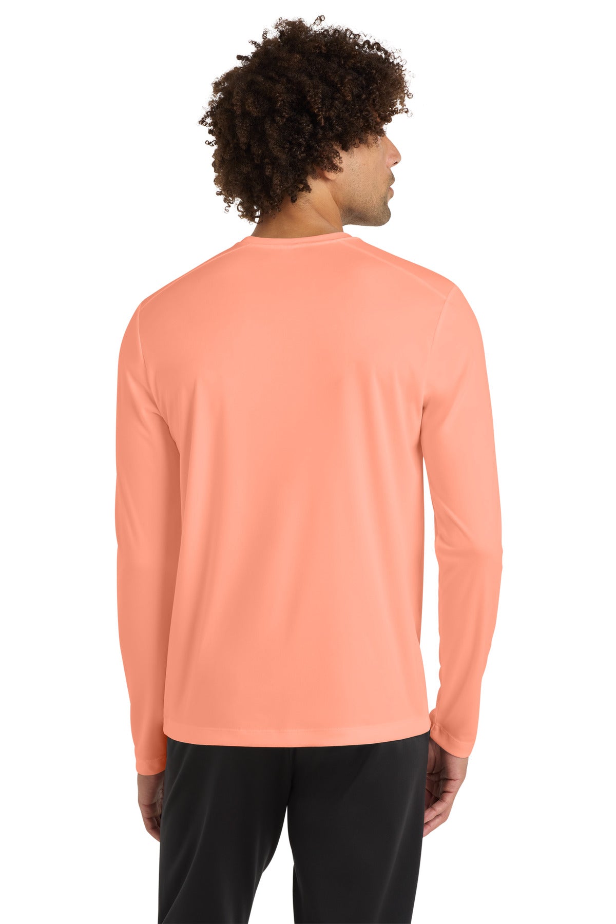 Soft Coral Sport-Tek Posi-UV Pro Long Sleeve Tee. ST420LS plain
