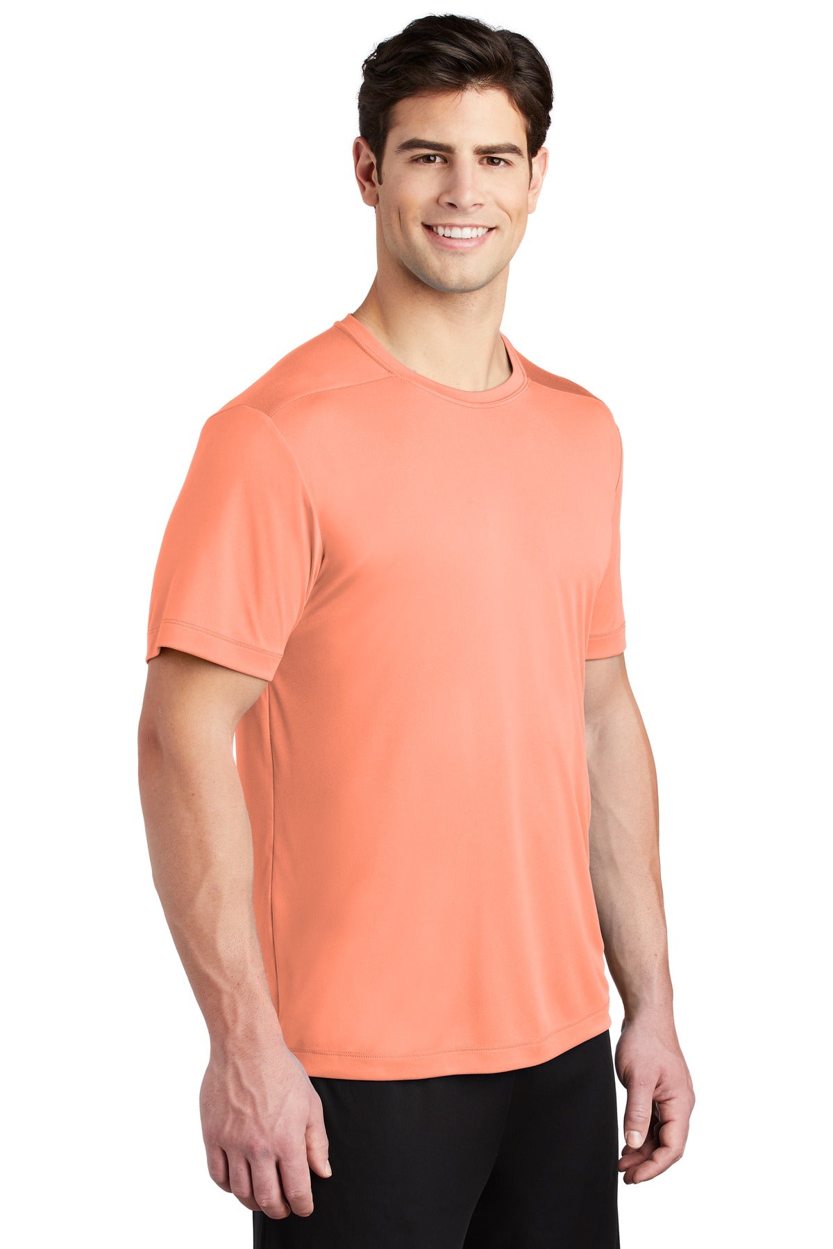 Soft Coral Sport-Tek Posi-UV Pro Tee. ST420 plain