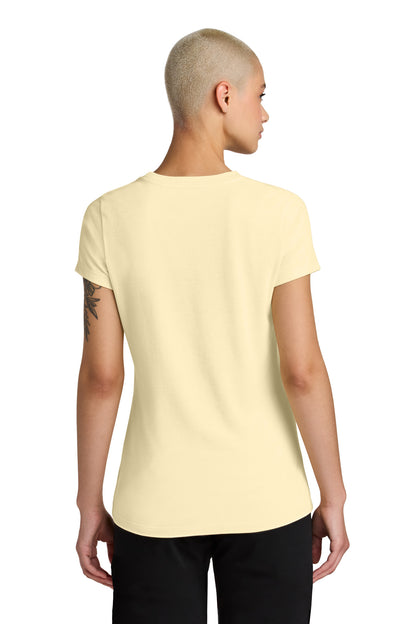 SoftYellow District Women's Perfect Weight CVC Tee DT188 plain