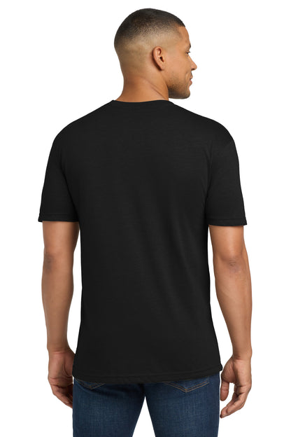SolidBlack Next Level Apparel Adult Tri-Blend Tee. NL6010 plain
