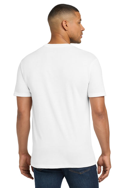 SolidWhite Next Level Apparel Adult Tri-Blend Tee. NL6010 plain
