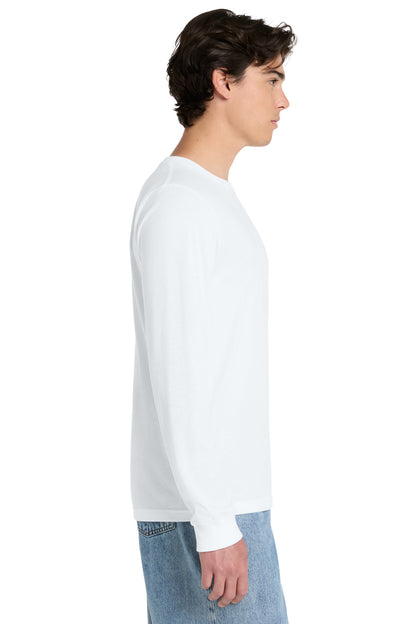 SolidWhtTB BELLA+CANVAS Unisex Triblend Long Sleeve Tee BC3513 plain