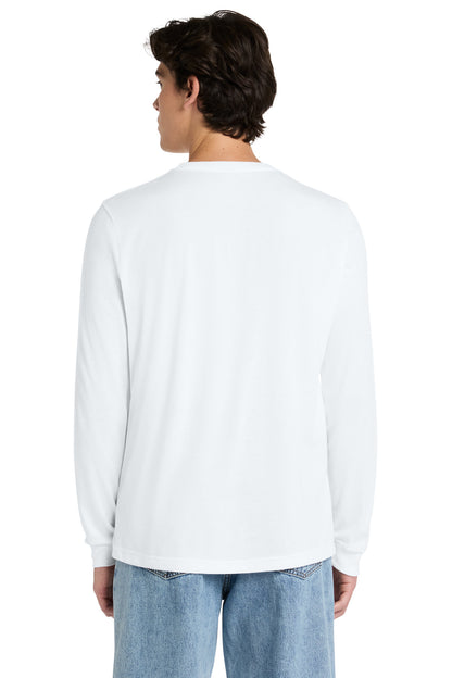 SolidWhtTB BELLA+CANVAS Unisex Triblend Long Sleeve Tee BC3513 plain