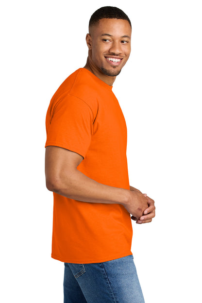 SOrange Gildan DryBlend 50 Cotton/50 Poly T-Shirt. 8000 plain