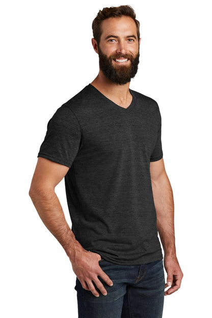 Space Black Allmade Unisex Tri-Blend V-Neck Tee AL2014 plain