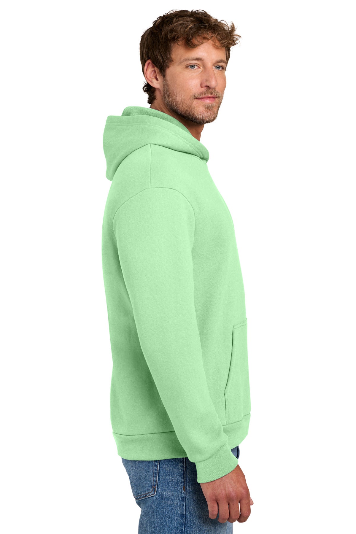 Spearmint Port & Co Easy Fleece Pullover Hooded Sweatshirt PC68H