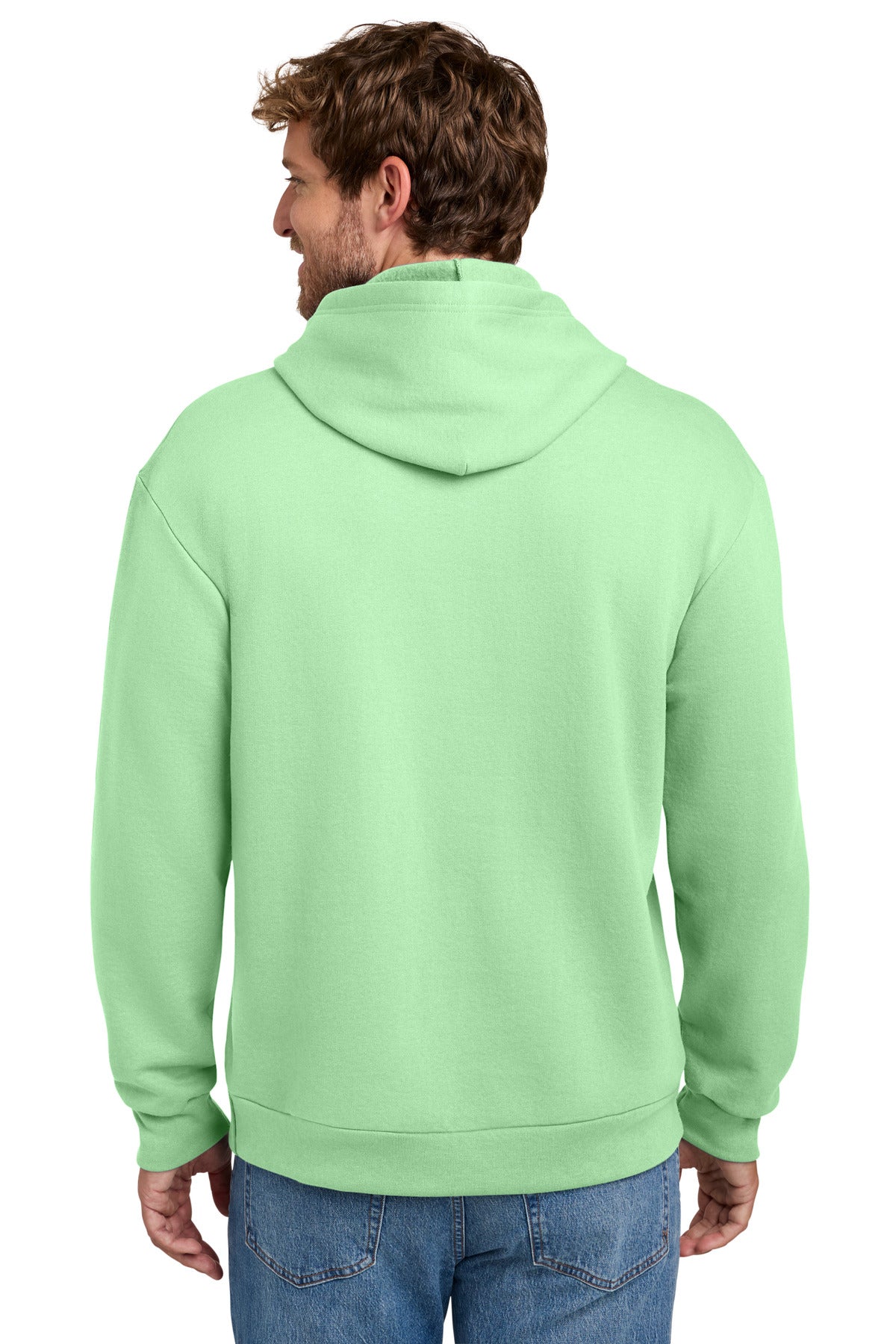 Spearmint Port & Co Easy Fleece Pullover Hooded Sweatshirt PC68H