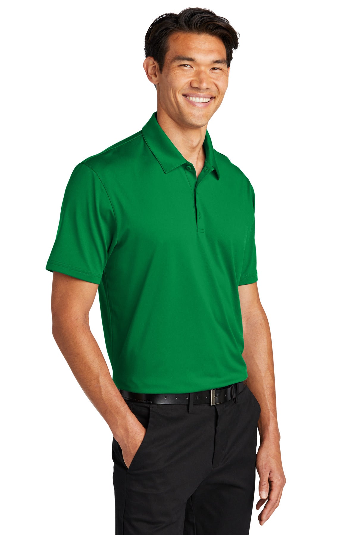 SpringGrn Port Authority Performance Staff Polo K398 plain