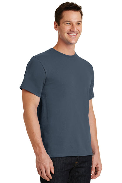 Steel Blue Port & Co Essential Tee. PC61 plain
