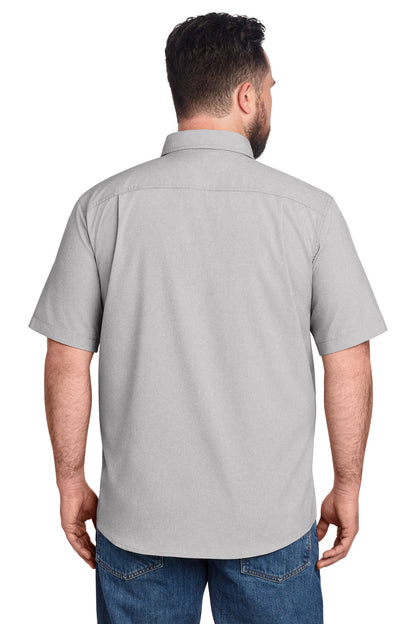 Steel Carhartt Force Solid Short Sleeve Shirt CT105292 plain
