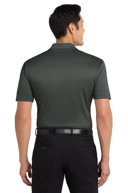 Steel Grey Port Authority Tall Silk Touch Performance Polo. TLK540 plain