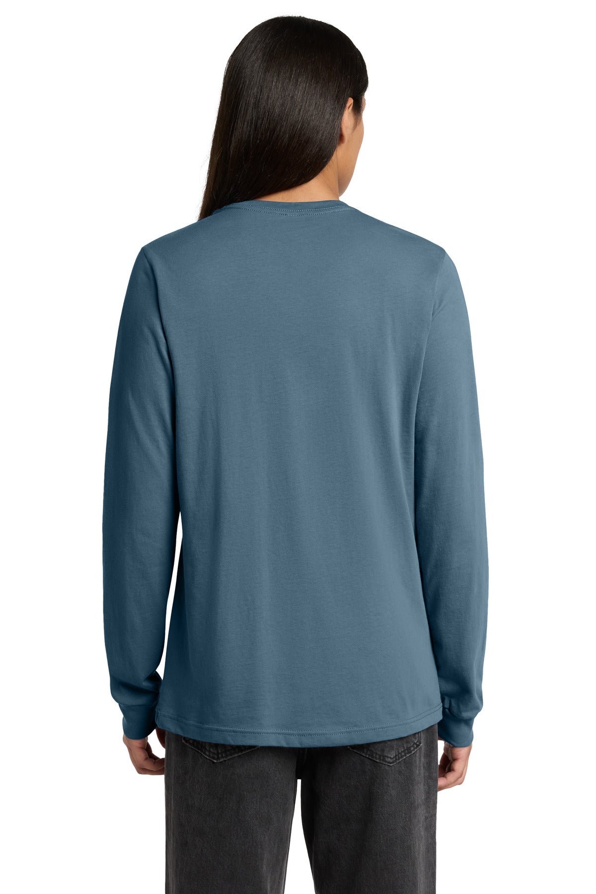 SteelBlue BELLA+CANVAS Unisex Jersey Long Sleeve Tee. BC3501 plain