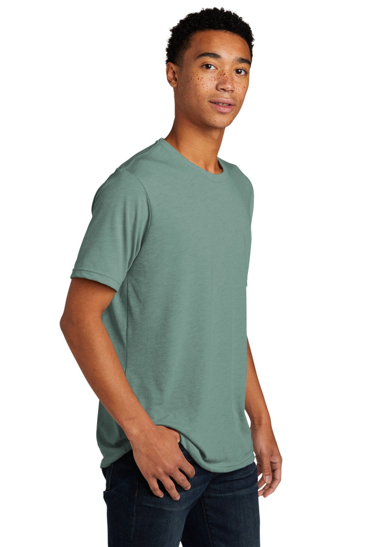 StnwshGrn Next Level Apparel Adult Poly/Cotton Tee. NL6200 plain