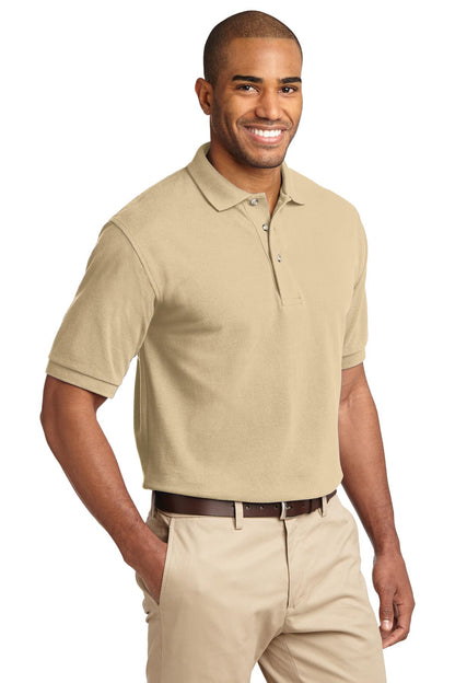 Stone Port Authority Heavyweight Cotton Pique Polo. K420 plain