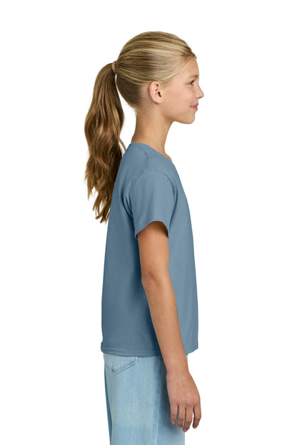 StoneBlue Gildan Youth Light Cotton Tee 3000B