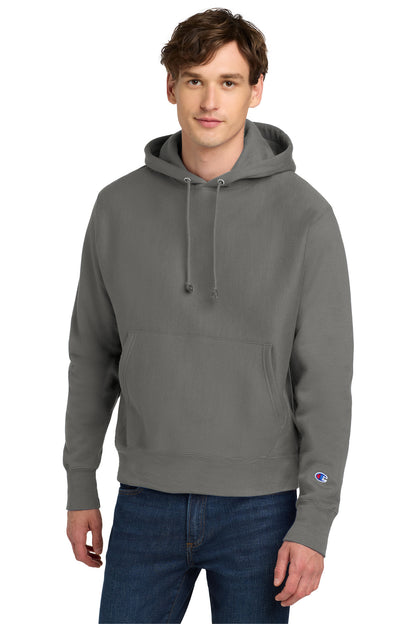 StoneGray Champion Reverse Weave Hooded Sweatshirt S101