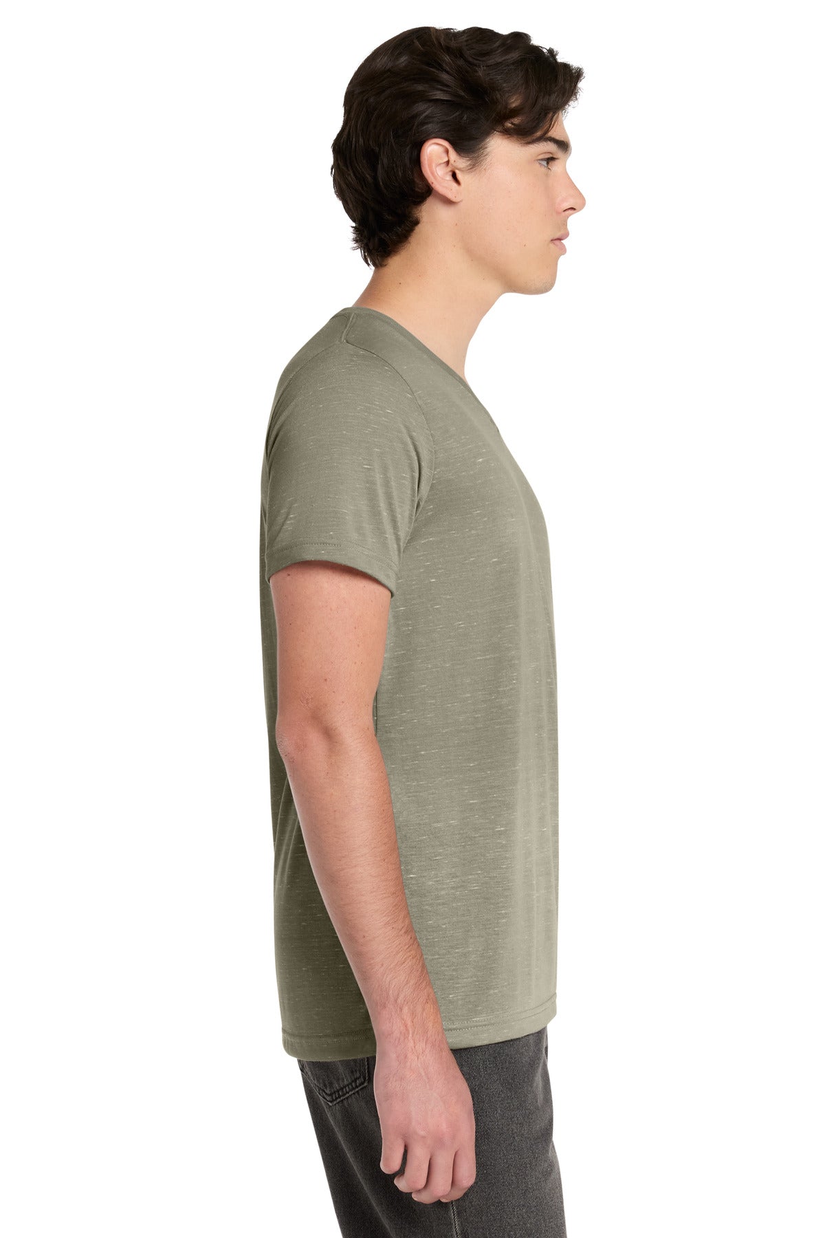 StoneMrbl BELLA+CANVAS Unisex Textured Jersey V-Neck Tee BC3655 plain